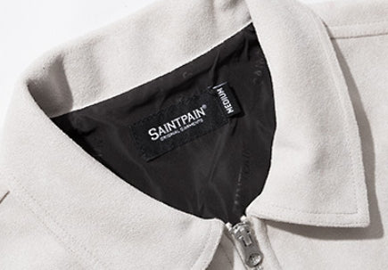 セイントペイン(SAINTPAIN) SP Suede Trucker Jacket-Ivory