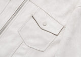 セイントペイン(SAINTPAIN) SP Suede Trucker Jacket-Ivory