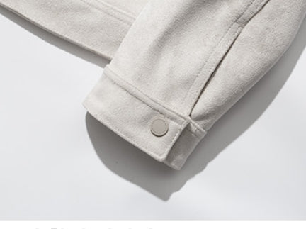 セイントペイン(SAINTPAIN) SP Suede Trucker Jacket-Ivory