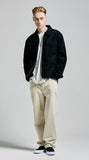 セイントペイン(SAINTPAIN) SP Suede Trucker Jacket-Black