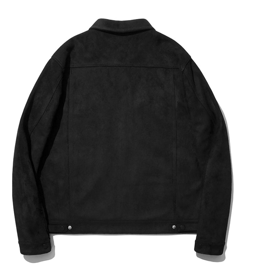 セイントペイン(SAINTPAIN) SP Suede Trucker Jacket-Black