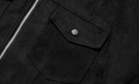 セイントペイン(SAINTPAIN) SP Suede Trucker Jacket-Black
