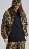 セイントペイン(SAINTPAIN) SP Leopard Fleece Zip Up Jacket-Yellow