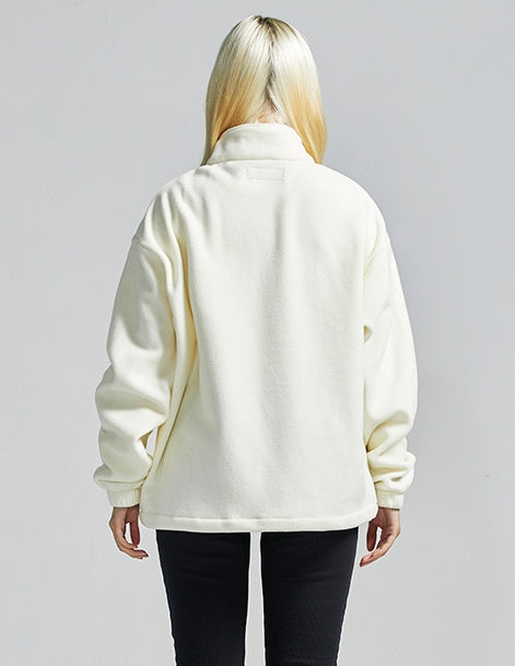 セイントペイン(SAINTPAIN) SP Fleece Zip Up Jacket-White