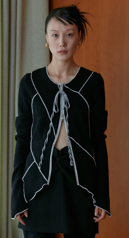 nache(ナチェ) patchwork cardigan