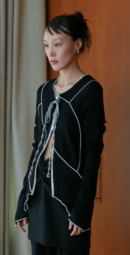 nache(ナチェ) patchwork cardigan