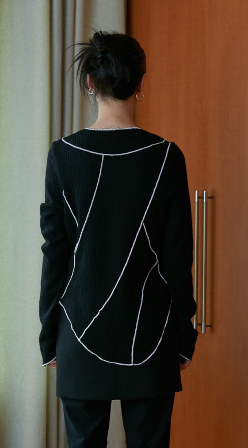 nache(ナチェ) patchwork cardigan