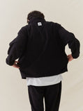 AQO_studiospace(アコスタジオスペース) AQO BEAR FLEECE HALF ZIP-UP BLACK