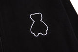 AQO_studiospace(アコスタジオスペース) AQO BEAR FLEECE HALF ZIP-UP BLACK