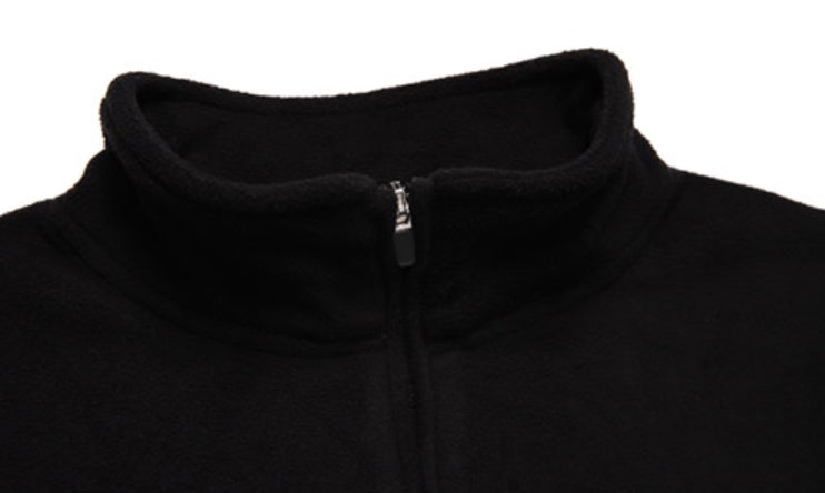 AQO_studiospace(アコスタジオスペース) AQO BEAR FLEECE HALF ZIP-UP BLACK