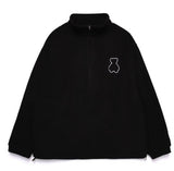 AQO_studiospace(アコスタジオスペース) AQO BEAR FLEECE HALF ZIP-UP BLACK