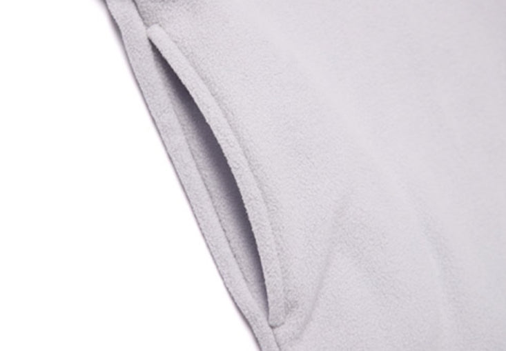 AQO_studiospace(アコスタジオスペース) AQO BEAR FLEECE HALF ZIP-UP GREY