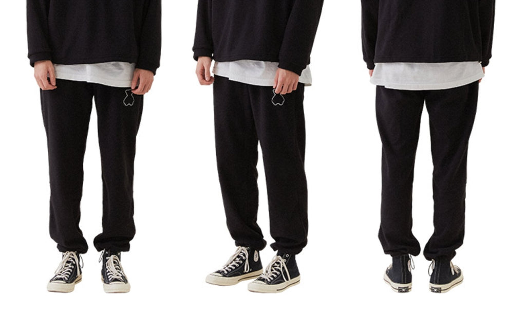 AQO_studiospace(アコスタジオスペース)  AQO BEAR FLEECE PANTS BLACK
