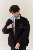 AQO_studiospace(アコスタジオスペース) AQO BEAR REVERSIBLE FLEECE JACKET BLACK