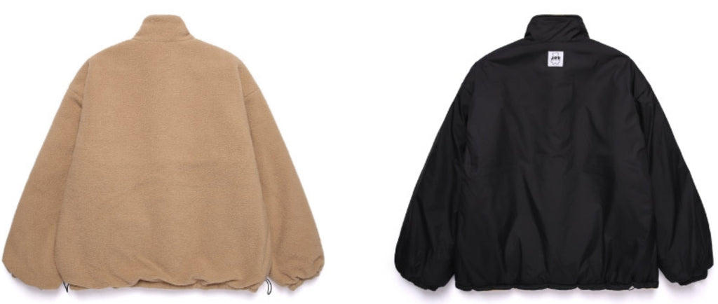 AQO_studiospace(アコスタジオスペース) AQO BEAR REVERSIBLE FLEECE JACKET BROWN