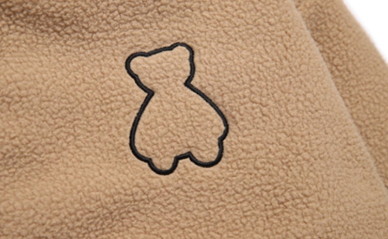 AQO_studiospace(アコスタジオスペース) AQO BEAR REVERSIBLE FLEECE JACKET BROWN
