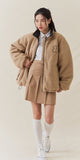 AQO_studiospace(アコスタジオスペース) AQO BEAR REVERSIBLE FLEECE JACKET BROWN