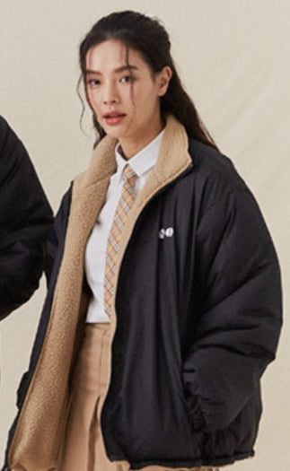 AQO_studiospace(アコスタジオスペース) AQO BEAR REVERSIBLE FLEECE JACKET BROWN