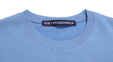 AQO_studiospace(アコスタジオスペース) AQO BEAR SWEATSHIRTS BLUE