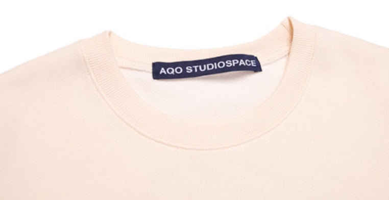 AQO_studiospace(アコスタジオスペース) AQO BEAR SWEATSHIRTS IVORY