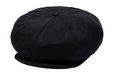 ロマンティッククラウン(ROMANTIC CROWN)  LAUREL LOGO SUEDE NEWS BOY CAP_BLACK