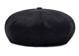 ロマンティッククラウン(ROMANTIC CROWN)  LAUREL LOGO SUEDE NEWS BOY CAP_BLACK