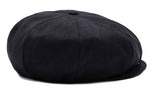 ロマンティッククラウン(ROMANTIC CROWN)  LAUREL LOGO SUEDE NEWS BOY CAP_BLACK