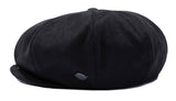 ロマンティッククラウン(ROMANTIC CROWN)  LAUREL LOGO SUEDE NEWS BOY CAP_BLACK