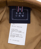 ロマンティッククラウン(ROMANTIC CROWN)  LAUREL LOGO SUEDE NEWS BOY CAP_BROWN