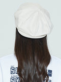 ロマンティッククラウン(ROMANTIC CROWN)  LAUREL LOGO SUEDE NEWS BOY CAP_OATMEAL