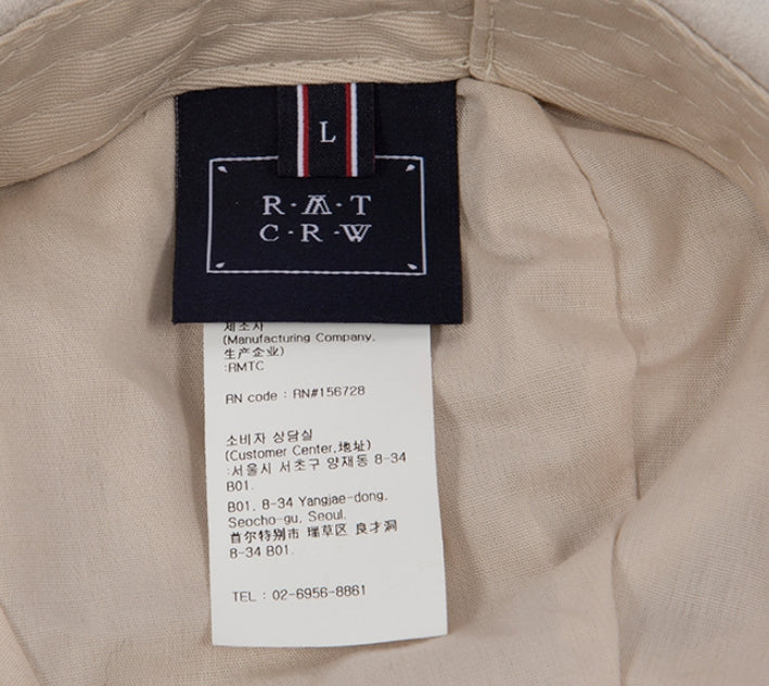 ロマンティッククラウン(ROMANTIC CROWN)  LAUREL LOGO SUEDE NEWS BOY CAP_OATMEAL