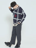 ロマンティッククラウン(ROMANTIC CROWN)  SUNDAY SYNDROME CHAIN KNITWEAR_NAVY