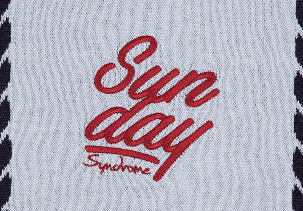 ロマンティッククラウン(ROMANTIC CROWN)  SUNDAY SYNDROME CHAIN KNITWEAR_SKY BLUE