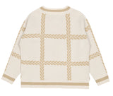 ロマンティッククラウン(ROMANTIC CROWN)  SUNDAY SYNDROME CHAIN KNITWEAR_OATMEAL