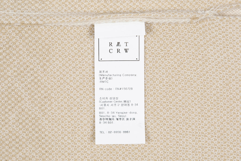 ロマンティッククラウン(ROMANTIC CROWN)  SUNDAY SYNDROME CHAIN KNITWEAR_OATMEAL