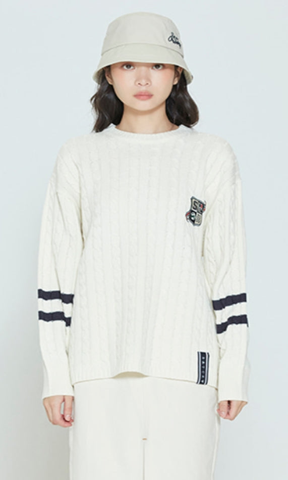 ロマンティッククラウン(ROMANTIC CROWN)  SUNDAY SYNDROME LONG KNITWEAR_OATMEAL