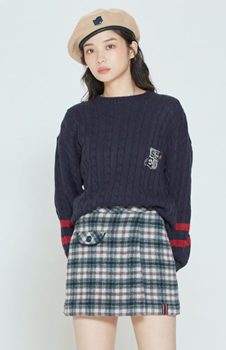 ロマンティッククラウン(ROMANTIC CROWN)  SUNDAY SYNDROME LONG KNITWEAR_NAVY