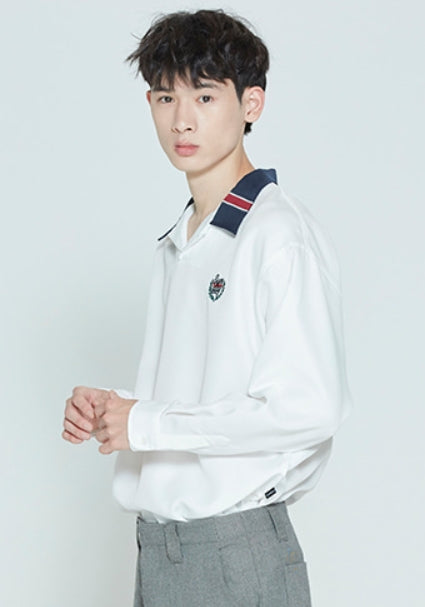 ロマンティッククラウン(ROMANTIC CROWN)SUNDAY SYNDROME BOWLING SHIRT_WHITE