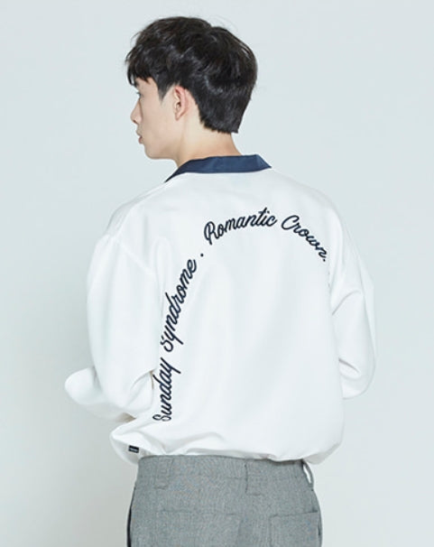 ロマンティッククラウン(ROMANTIC CROWN)SUNDAY SYNDROME BOWLING SHIRT_WHITE