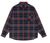ロマンティッククラウン(ROMANTIC CROWN)  CROSS CHECK CUFFS SHIRT_NAVY