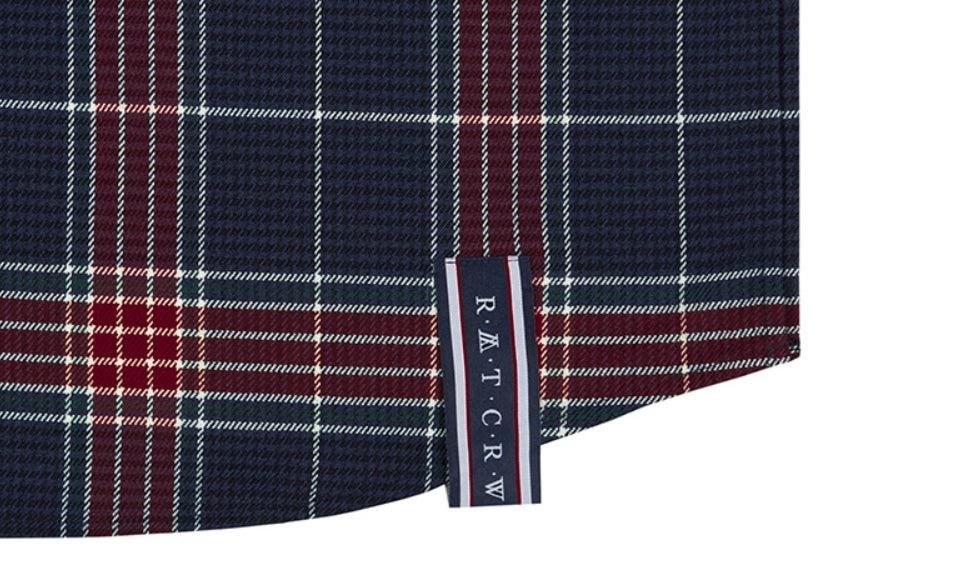 ロマンティッククラウン(ROMANTIC CROWN)  CROSS CHECK CUFFS SHIRT_NAVY