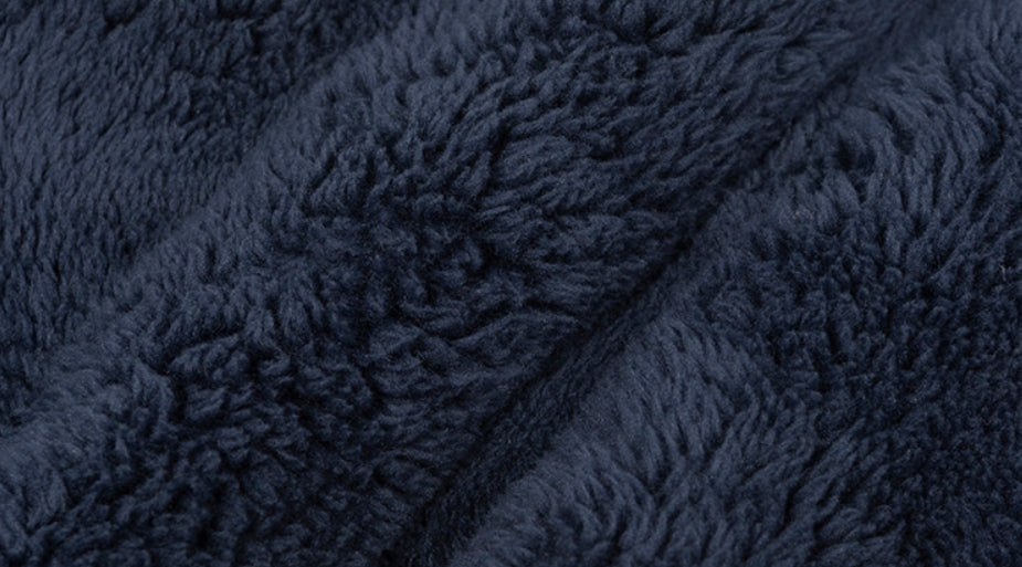 ロマンティッククラウン(ROMANTIC CROWN) CHECK FLEECE MUFFLER_NAVY