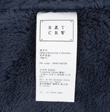 ロマンティッククラウン(ROMANTIC CROWN) CHECK FLEECE MUFFLER_NAVY