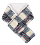ロマンティッククラウン(ROMANTIC CROWN) CHECK FLEECE MUFFLER_OATMEAL