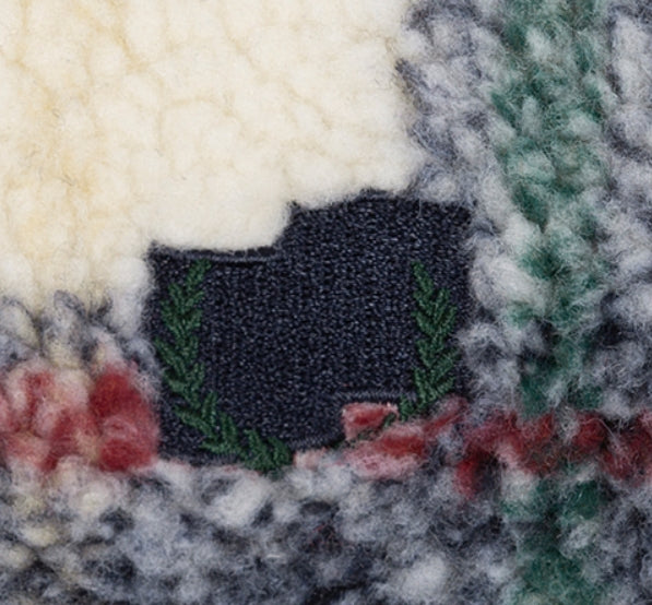 ロマンティッククラウン(ROMANTIC CROWN) CHECK FLEECE MUFFLER_OATMEAL