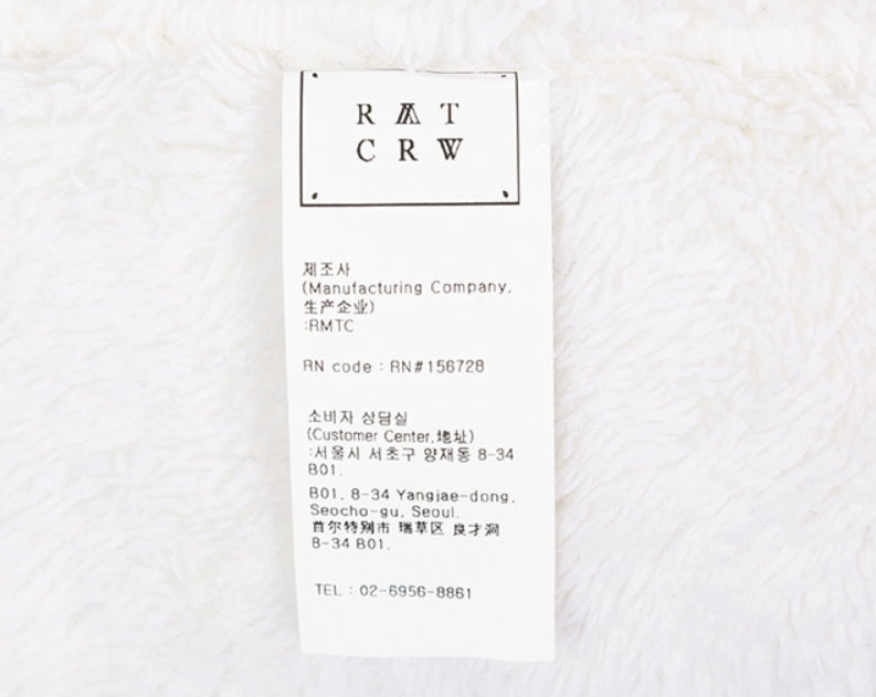 ロマンティッククラウン(ROMANTIC CROWN) CHECK FLEECE MUFFLER_OATMEAL