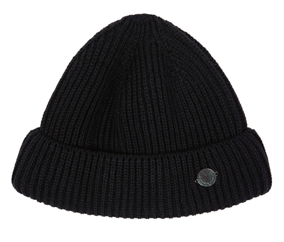 ロマンティッククラウン(ROMANTIC CROWN)  LAUREL LOGO WATCH CAP_BLACK