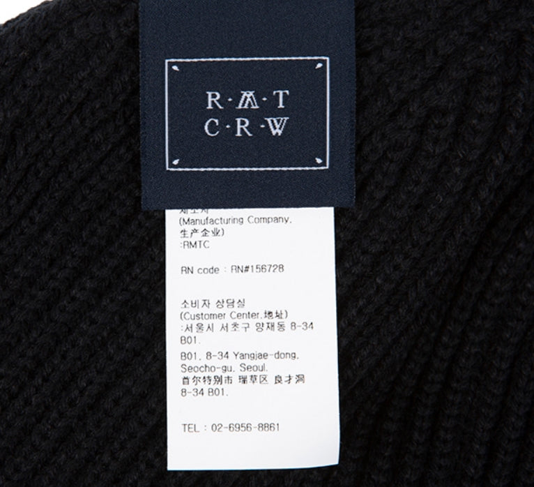ロマンティッククラウン(ROMANTIC CROWN)  LAUREL LOGO WATCH CAP_BLACK