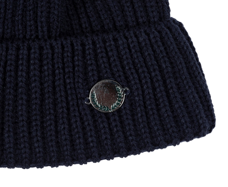 ロマンティッククラウン(ROMANTIC CROWN)  LAUREL LOGO WATCH CAP_NAVY