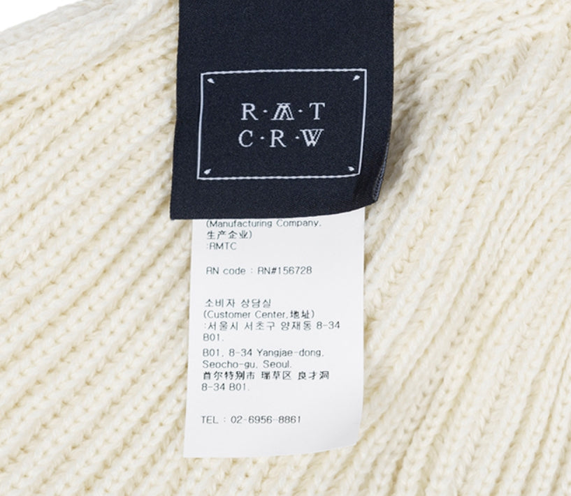ロマンティッククラウン(ROMANTIC CROWN) LAUREL LOGO WATCH CAP_OATMEAL